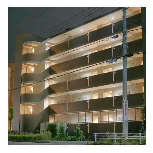 愛知県春日井市のマンションにて共用部の照明をLEDへ交換した施工実績