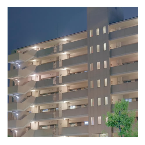 名古屋市北区のマンションにて共用部照明のLED工事実績