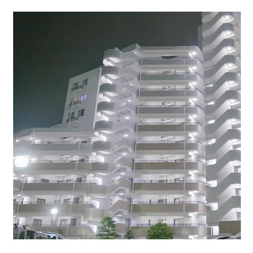 名古屋市南区のマンション共用照明のLED工事施工実績